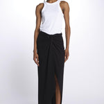 MILLA gonna lunga con spacco profondo MILLA DEEP BLACK amazuìn 