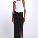 MILLA gonna lunga con spacco profondo MILLA DEEP BLACK amazuìn 