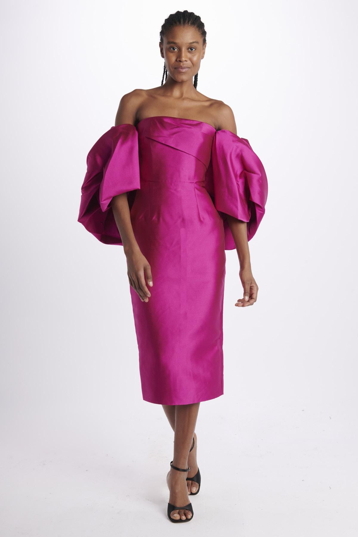  MARCIAMIDIDRESS FUCHSIA solace 