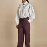 CLIFF pantalone con coulisse tela lana 5EVA01-V04013 BORDEAUX vanessa bruno 