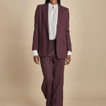 giacca un bottone tela lana TILIA 5EVA01-V02301 BORDEAUX vanessa bruno 