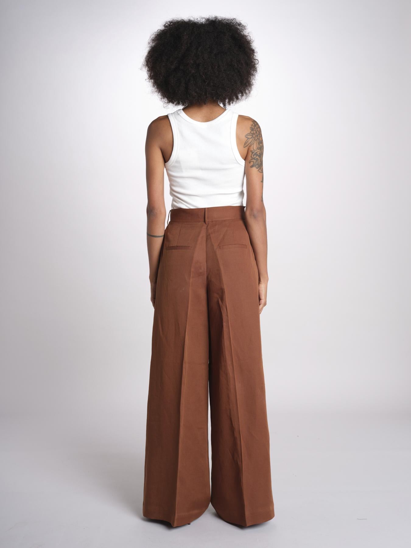 pantalone over PIERA ANN IO115208 DARK TOBACCO BR206 ivy oak 