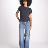t-shirt girocollo manica corta WSCT20 58 DEEP BLU merz b 