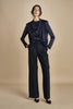 camicia con drappeggio