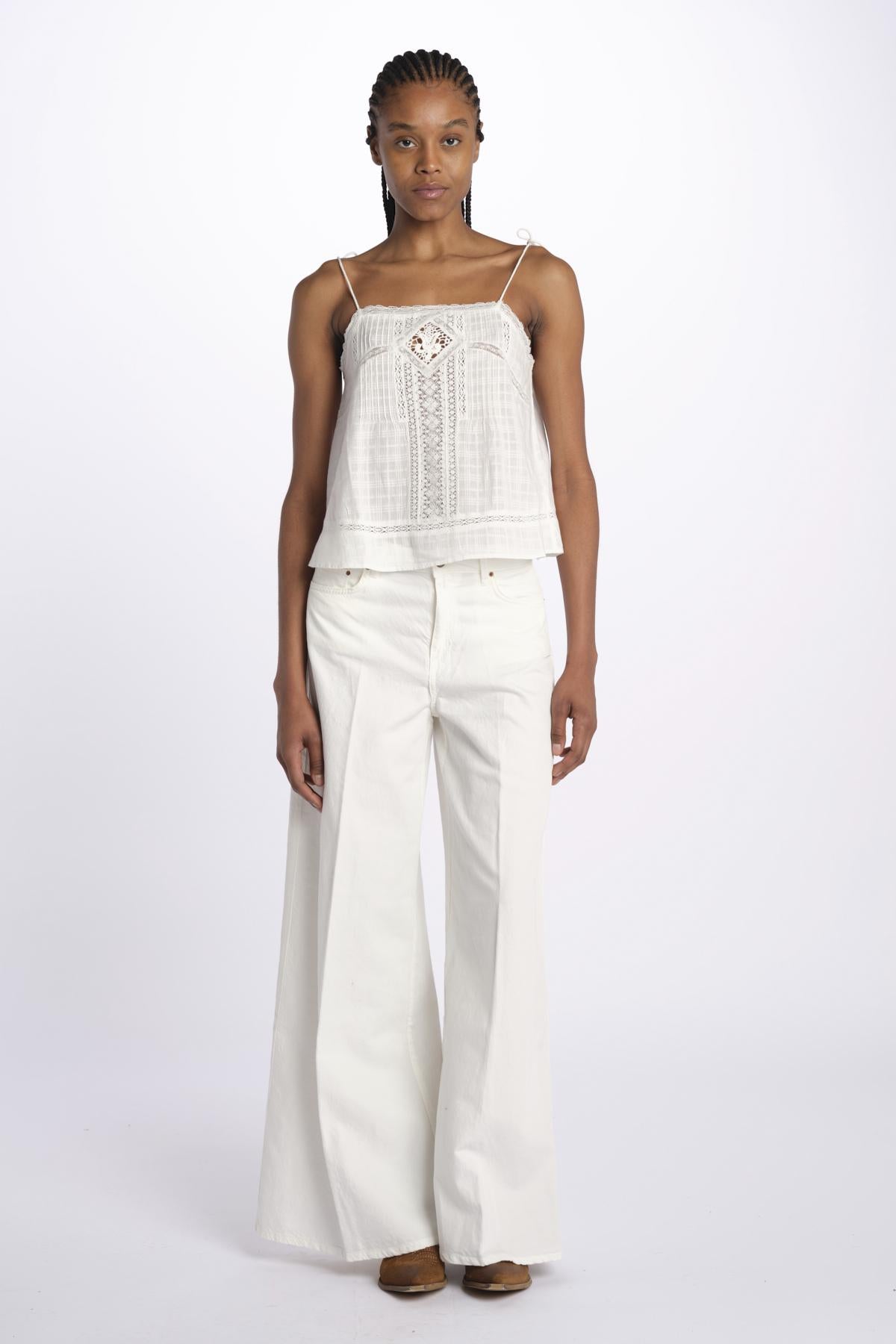 Top EVELY pizzo spallina EVELY ECRU vanessa bruno 