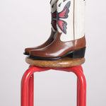 stivale texano con intarsio SHAILA CN003 BUTTERFLY fortela 