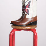 stivale texano con intarsio SHAILA CN003 BUTTERFLY fortela 