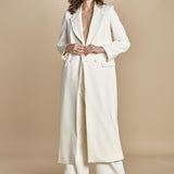 cappotto lungo smoking JIL ANN  IO1100X9049 WH011 ivy oak 