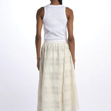 Gonna Jacquard PHOEBE SKIRT WHITELACE jejia 