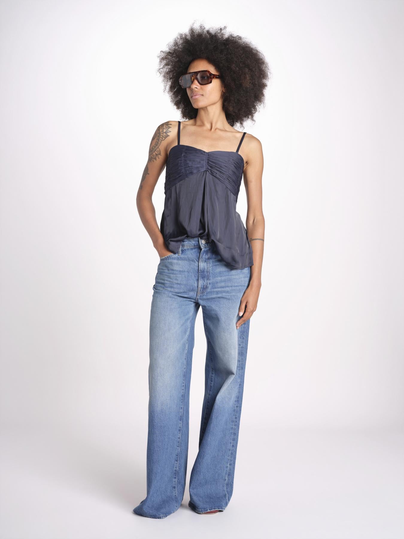 top spalline sottili arricciato sul seno WWCR01307 ENDRE 404 zadig & voltaire 