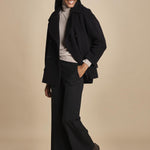 MELODIA pantalone cropped con risvolto in gabardina MELODIA 652339 3 quelledue 