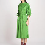 abito chemisier in cotone E20FR08 GREEN martin grant 