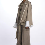 Bomber reversibile ecopelle e galles di cotone BOMBER TRENCH VEGANLEATHER jejia 