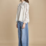 camicia con rouches NILS ECRU ba&sh 