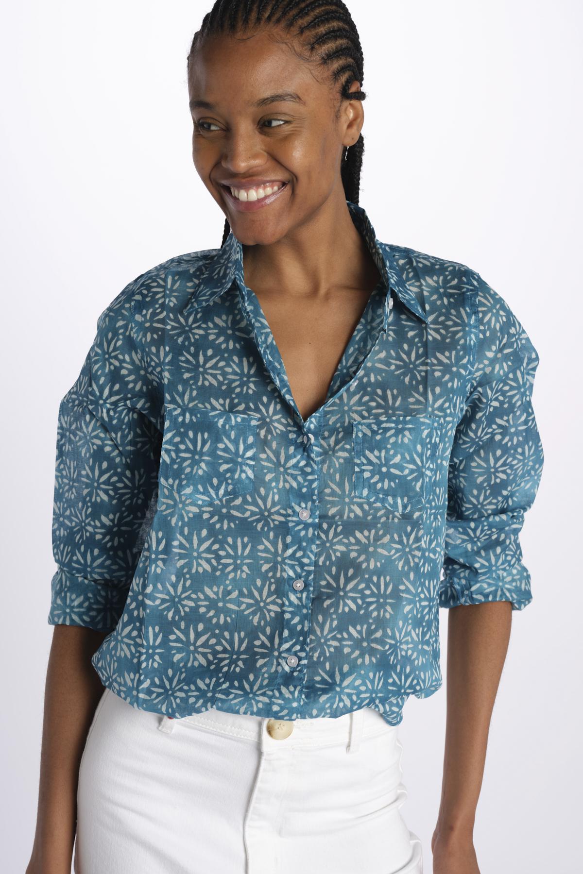 Camicia FLEUR SX7522 502S terre rouge 