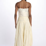 Top spallina+ paillettes CHERIZE TOP ANTIQUEWHITE scarlett poppies 