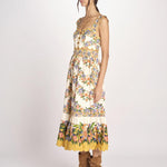 abito longuette a fiori HILO STRIPES SAND MINI DRESS 353553 HILO STRIPES SAND farm rio 