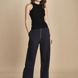 top americano a costine in lana merino LAU28 E14035 milaura 