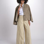 pantalone largo con nervature ORIANA 540 50340 quelledue 