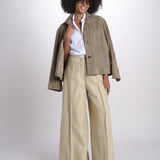 pantalone largo con nervature ORIANA 540 50340 quelledue 