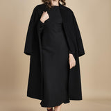 abito midi con scollo dietro TUNISI BLACK crida 