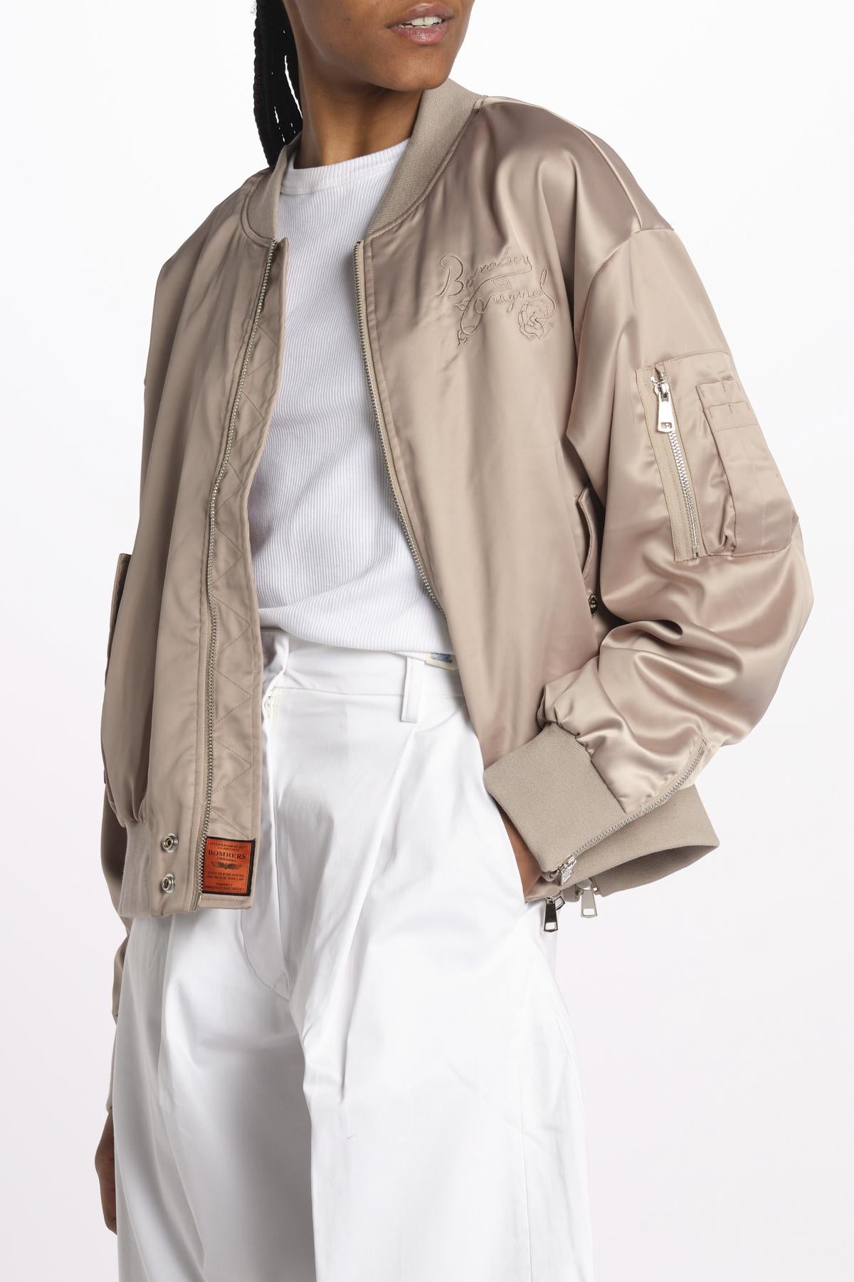 Bomber raso donna DAILY TAUPE bombers original 