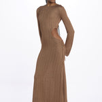 Abito lungo con buco DRAPA BRONZE ba&sh 