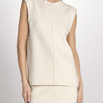 Top in bouclé T021-0248-1115 CREMA n21 