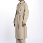 Trench cotone linen coat 252-1003 6202 vis a vis 
