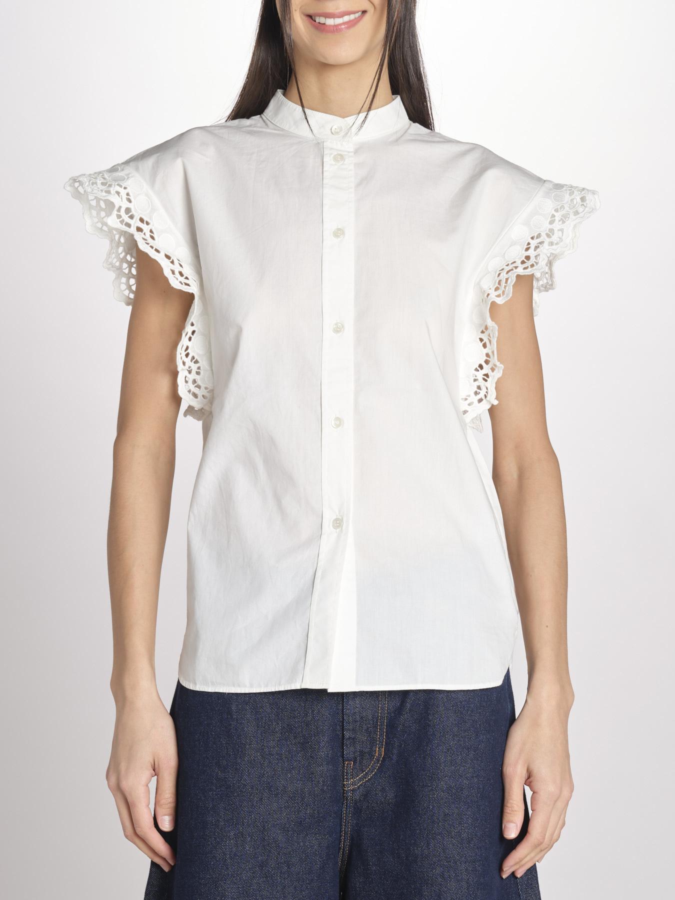 Camicia intarsio maniche alette GIFTY 6EVA04-V09857 ECRU vanessa bruno 