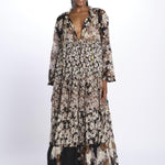 Abito lungo m/l fiori Maxi Hippydress MH BF1 MA1 yvonne s. 