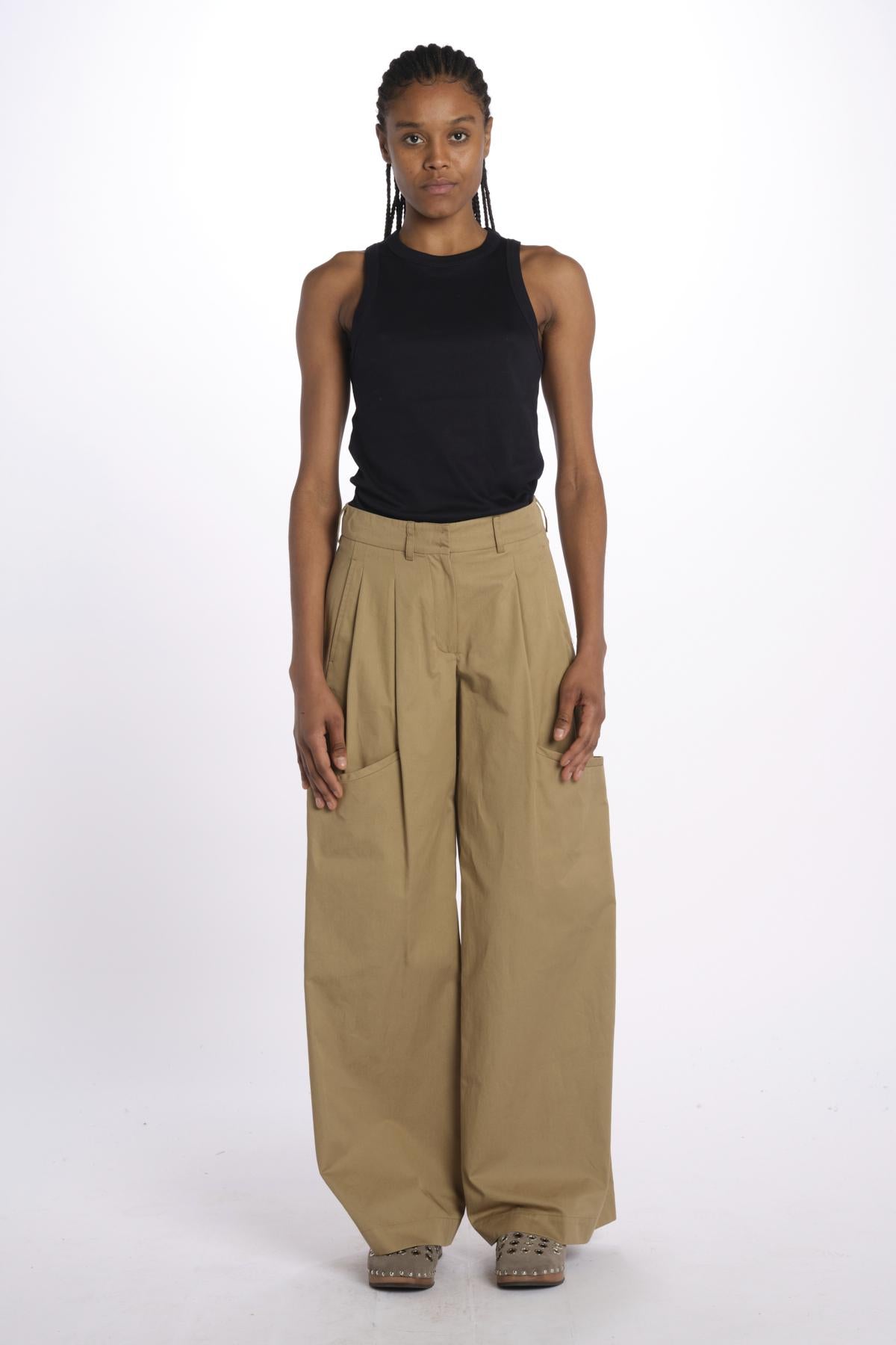 Pantalone  con tasconi RYAN PANT KHAKI jejia 