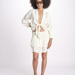 camicia con nodo MARIABL NACRE laraethnics 