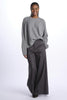 Oversized ribbed crewneck