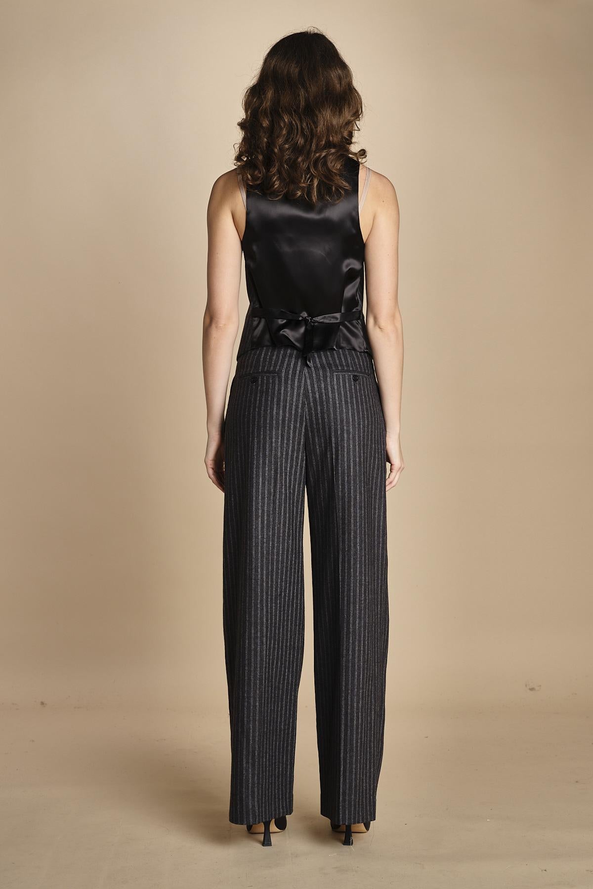 gilet gessato 15V528CO191 P092 GREY ines de la fressange 