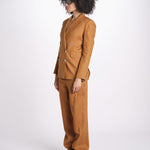 blazer doppiopetto 16V022LI011 P632 CHESTNUT ines de la fressange 