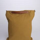 OPTIMISTE + ALICE  Bag tracolla tela verticale + pelle OPCOMUS MUSTARD my bob 