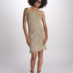 abito lungo in crochet 2610 GOLD nima 