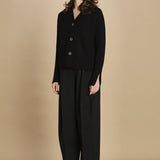 cardigan tre bottoni MIL4A24 Z3613S NERO milaura 
