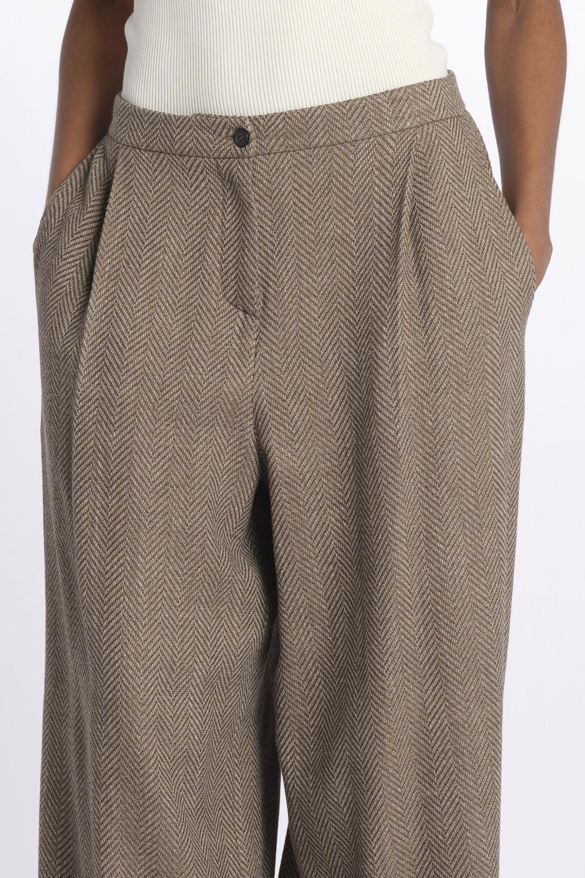2311 pantalone spigato 2311 KHAKI dusan 