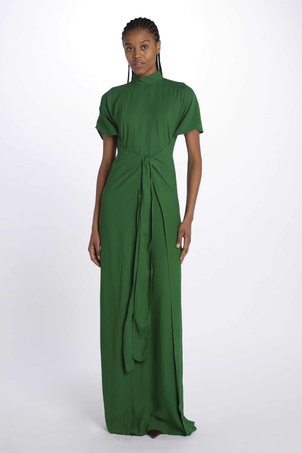 Abito lungo verde m/l H191 5132 5340 n21 