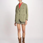 N616 giacca in nylon con tasche N616 01260 VERDE aspesi 