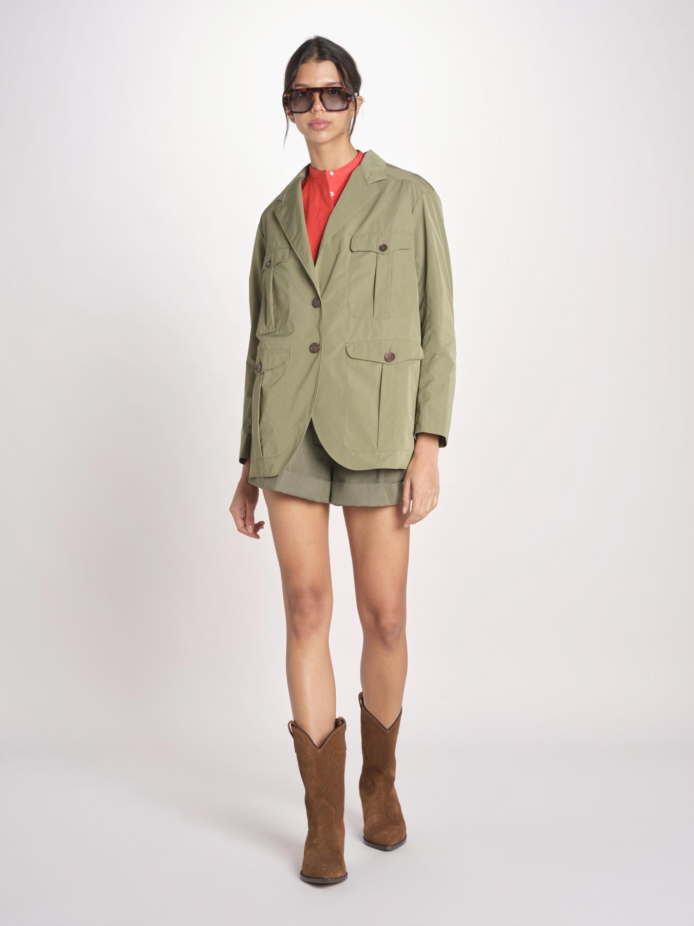 N616 giacca in nylon con tasche N616 01260 VERDE aspesi 