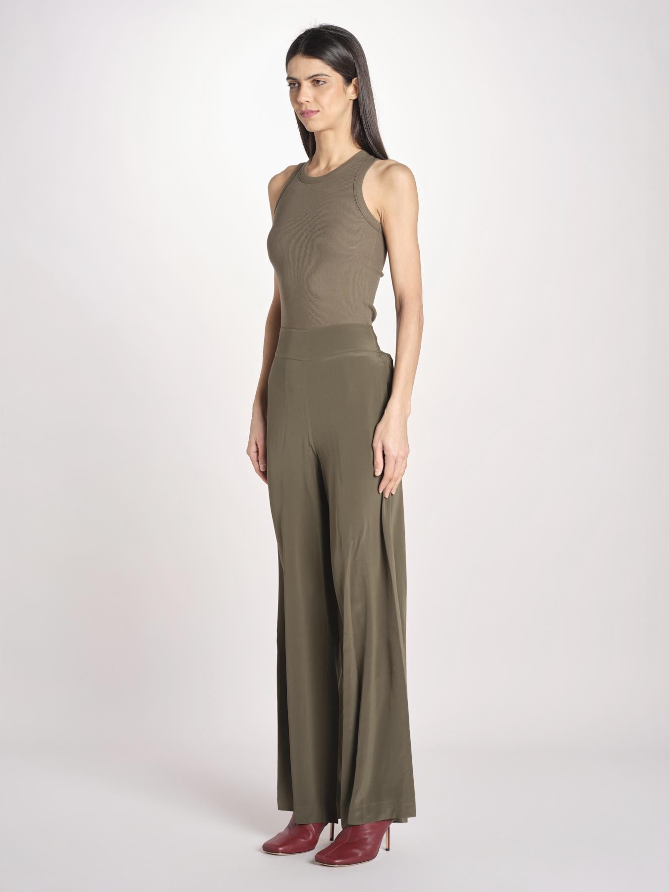 pantalone in seta JF009661 PALM LEAF 2308 joseph 