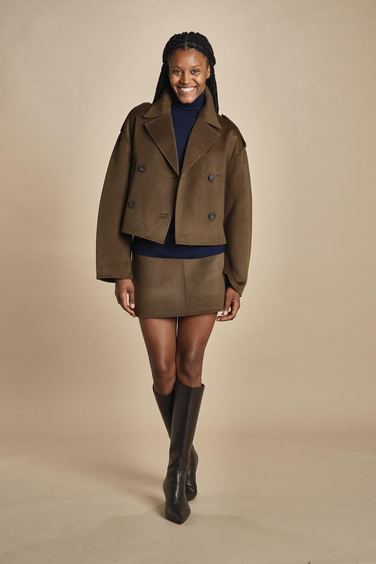 peacoat corto BERAM 1HVA25-V03738 MILITARE vanessa bruno 