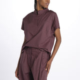 Camicia ILENIA popeline ILENIA IL31 BURGUNDY nine in the morning 