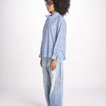 camicia stampa spina VT6248 BLUE zen ethic 