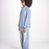 camicia stampa spina VT6248 BLUE zen ethic 