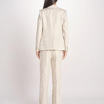 giacca in lino ad un bottone NALUT 2615041072600 023 ECRU weekend maxmara 