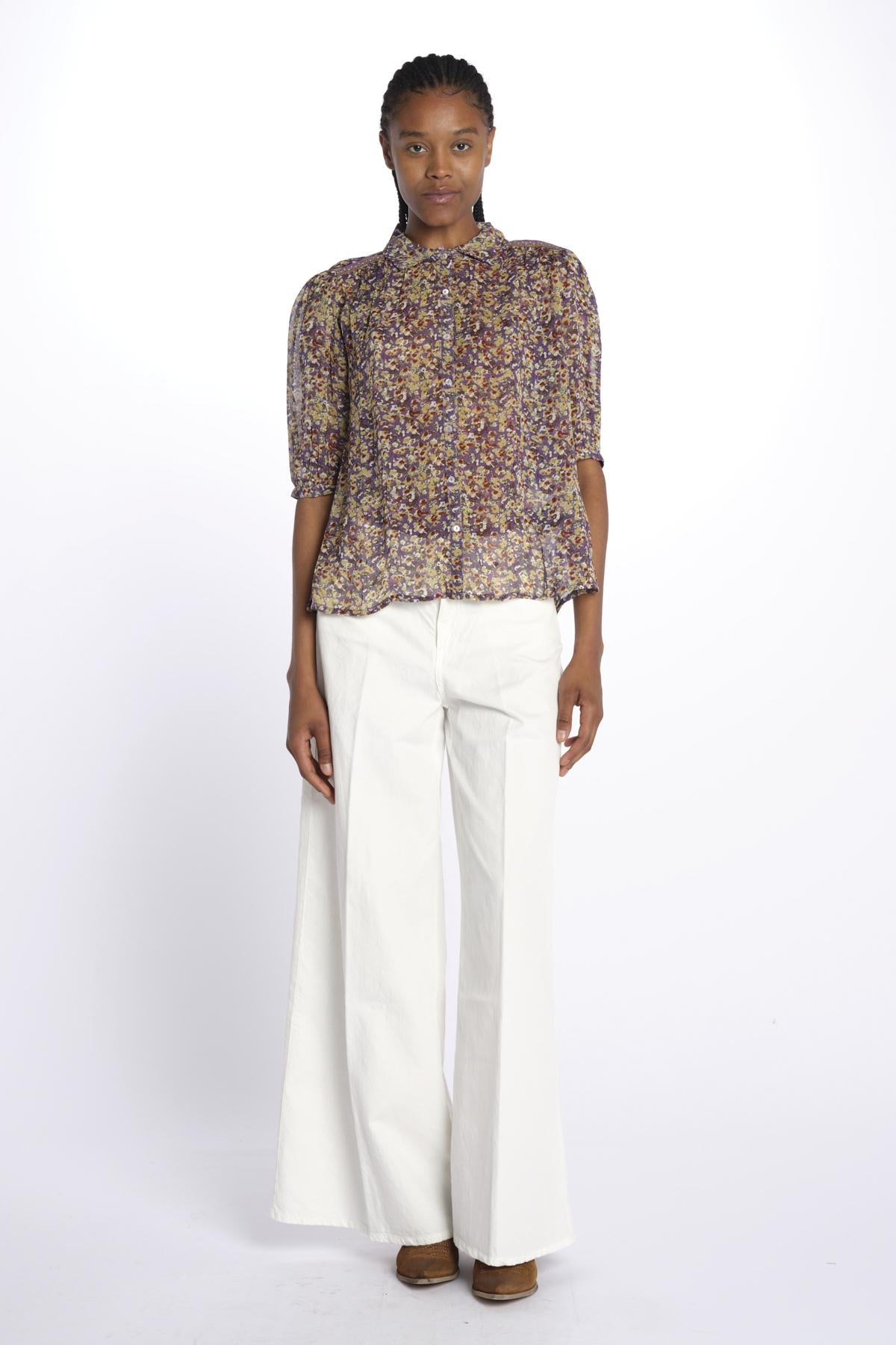Camicia LARK fiorellini LARK VIOLET ba&sh 